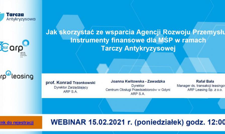 Zaproszenie na webinar ARP
