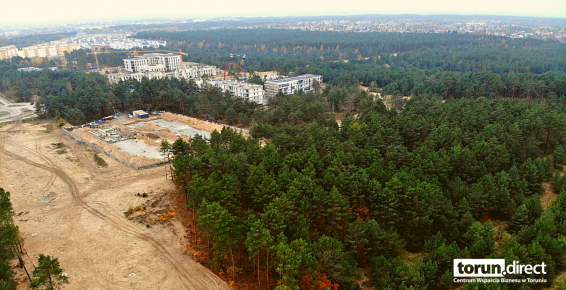 Zdjęcie lotnicze powstającego osiedla JAR 