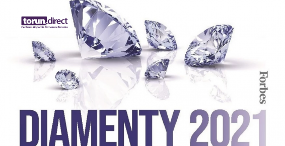 Grafika z napisem: Forbes Diamenty 2021 