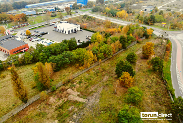 Zdjęcie lotnicze działki przy Pera Jonssona w okolicy stadionu Motoarena 