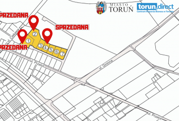 Grafika przestawiająca obszar nr 3 w Strefie Inwestycyjno-Logistycznej Toruń-Wschód. Widoczny podział terenu na konkretne działki