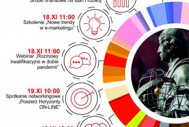 Plakat zapowiadający Światowy Tydzień Przedsiębiorczości 