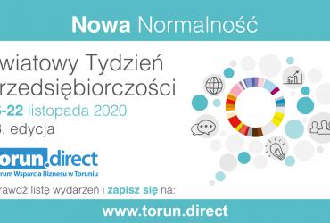 Grafika prezentująca Światowy Tydzień Przedsiębiorczości 